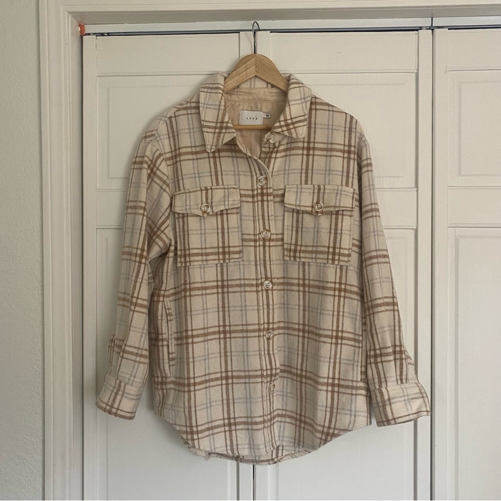 Lush Oversized Flannel Shacket NWOT